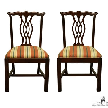 Set of 2 UNIVERSAL FURNITURE Mahogany Chippendale Style Dining Chairs 