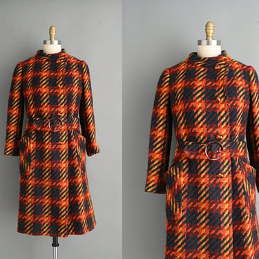 vintage 1960s coat | Tissus Haute Couture Wurmser Paris | Small 