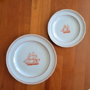 Vintage Copeland Spode Trade Winds - Salad and Bread Plates 