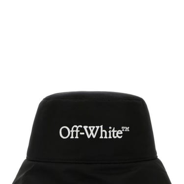OFF WHITE WOMAN Black Polyester Bucket Hat