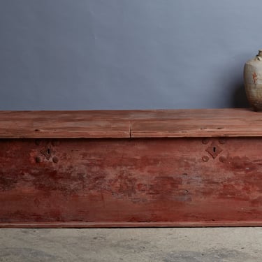 18th Century Dutch Teak Colonial Storage Chest with Iron Handles from Sumatra