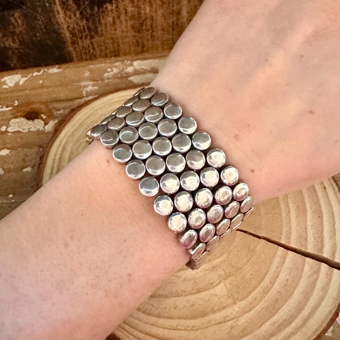 アクセサリー Mexican silver bracelet vintage VINTAGE】 Vintage Taxco Mexican Silver Chain Bracelet