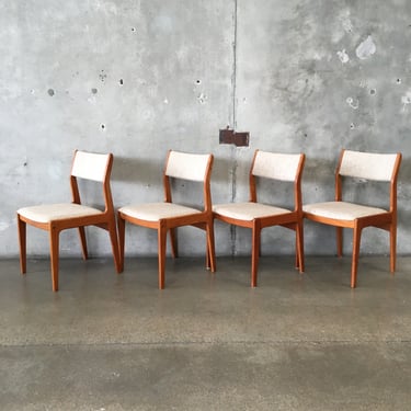Set of Four Danish Teak Dining Chairs