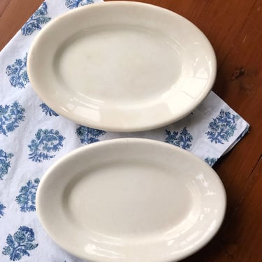 Set of Two Small Ironstone Platters 
