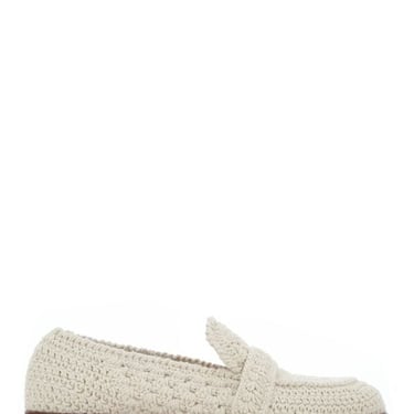 Chloe Women Ivory Crochet Kalya Loafers