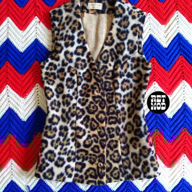 60's~70's/leopard vest