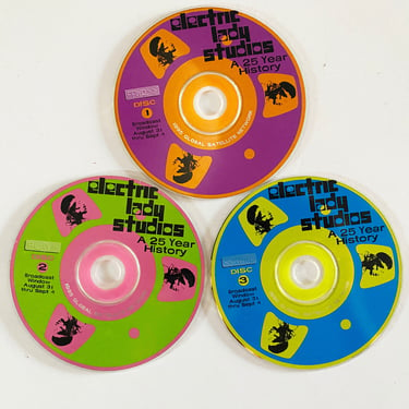 006) "Electric Lady Studios, A 25 Year History" Set of 3 ROCKLINE Radio Show CDs | Rare! | Set of 3 | 1995 | Syndicated Radio Show | 