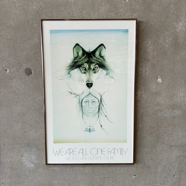 Vintage Marie Buchfink Wolf Sprit Exhibition Poster