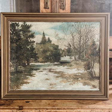 Antique 19th c. Oil Painting, by T. Mortimer Fleming 