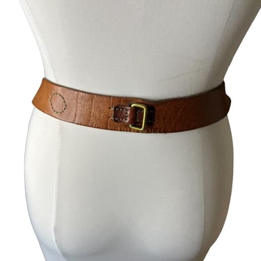Vintage Lucky Brand Brown Leather Harness Belt, 34 