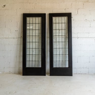 Antique Black French Doors