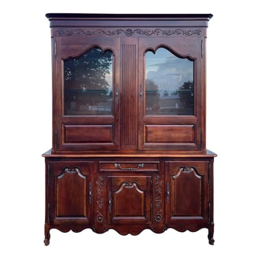 Baker Furniture Cherry Country French Hutch 