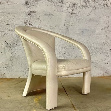 Post Modern Silk Floral Accent Chair