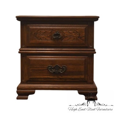 SUMTER CABINET Solid Walnut Rustic Country Style 24" Two Drawer Nightstand 