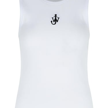 Jw Anderson 'Anchor' White Cotton Tank Top Women