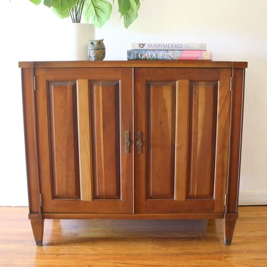 Mid Century Modern Bar Record Storage Cabinet