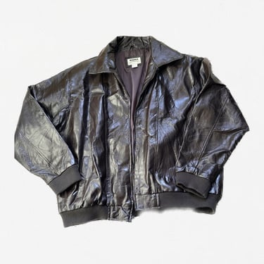 Vintage Dark Brown Leather Jacket, Duke Haband Leather Jacket, Brown Leather Jacket, Leather Jacket, Vintage Leather, Leather Bomber jacket 