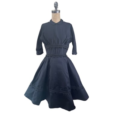 1950s black Suzy Perette dress 