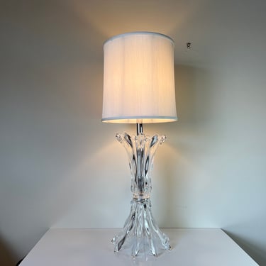 Overscale French Vannes Crystal Table Lamp 