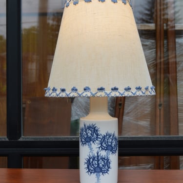 Fog & Morup Porcelain Thistle Lamp for Royal Copenhagen w/ Custom Shade