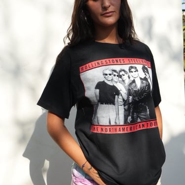 Vintage Rolling Stones Tshirt / US Tour 1989 Concert Tshirt / Gender Neutral Unisex Tshirt / Steel Wheels 