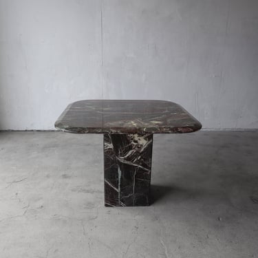 Post Modern Green Marble Side Table 