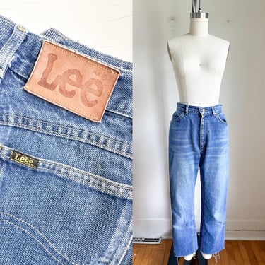 Vintage Lee's Faded Cut Hem Jeans / 26