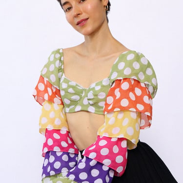 Polka Dot Party Bra Top XS