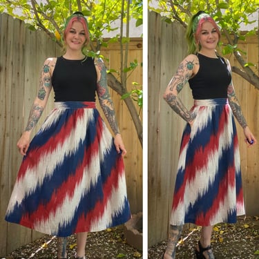 Vintage 1980’s Red, White and Blue Skirt 