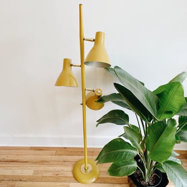 Mid Century Mustard Floor Lamp