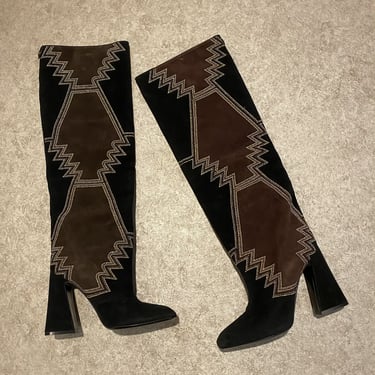 Cavalli Suede Studded Boots 