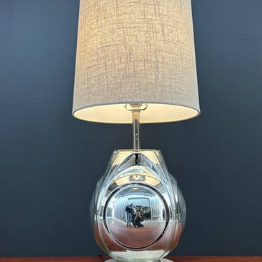 Mid-Century Modern Glass & Marble Table Lamp, c.1960’s 