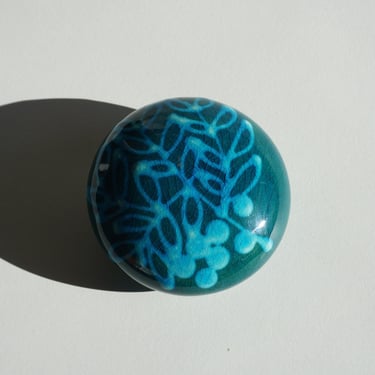 Danish Bo Melander Blue Twigs + Berries Ceramic Dot 