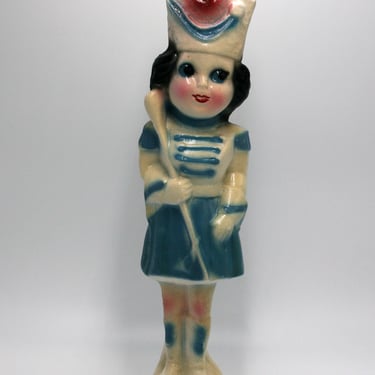 vintage chalk carnival figurine majorette 