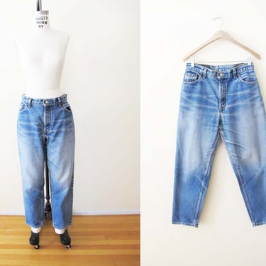 Vintage 90s Levis 550 Jeans 29 - 1990s Zip Fly Faded Womens Levis Denim Jeans Made in USA - Grunge Denim Relaxed Fit 