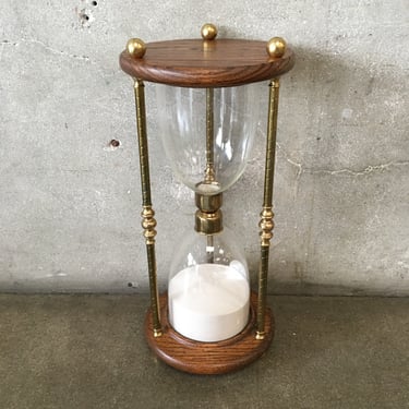 Large Brass Hour Glass