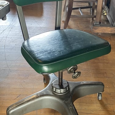 Precision Posturect Corp Green Rolling Tanker Chair