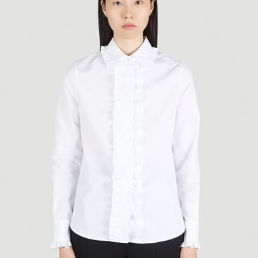 Saint Laurent Women Ruffle Trim Shirt