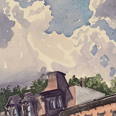Susan Greenstein | &quot;Sky on 9th Street&quot; Framed