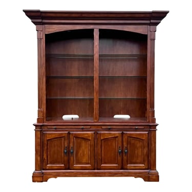Traditional Maple Arched Bookcase Display Unit 