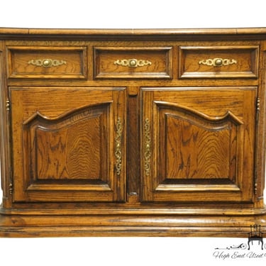 CENTURY FURNITURE Solid Pecan Rustic Country French 60" Flip-Top Server Buffet 640-441 