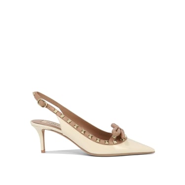 Valentino Garavani Rockstud Bow 60 Slingback Pumps Women