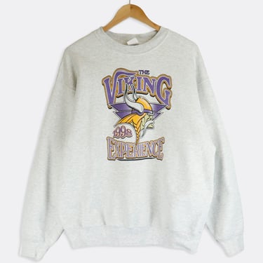 Vintage 1998 The Vikings Experience Graphic Sweatshirt Sz XL