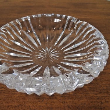 Waterford Crystal Lead Crystal Ashtray Signed 
