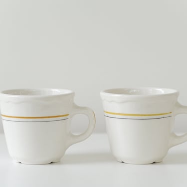 Cute Vintage Diner Mug Pair 