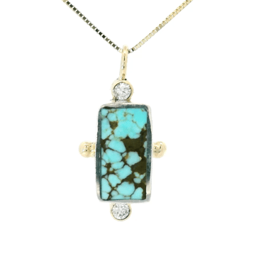 Geo Necklace - No. 8 Turquoise