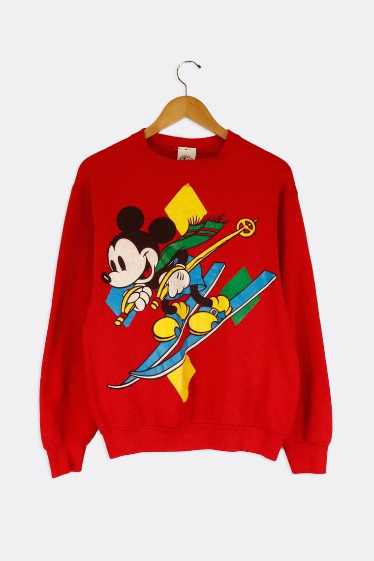 Vintage deals Animated Disney Mickey Mouse Spell Out Sweatshirt