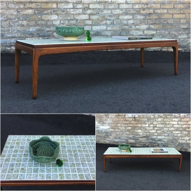 Lane Rhythm Coffee Table – Custom Tile Top 