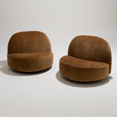 PAIRE DE FAUTEUILS ELYSÉE, LIGNE ROSET, PIERRE PAULIN, 1970s