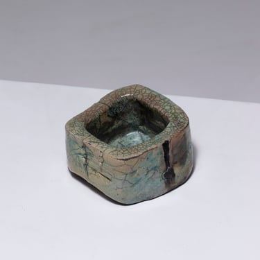 COUPE EN CÉRAMIQUE RAKU, FRANÇOIS JARLOV, 1990s